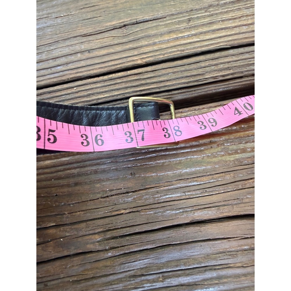 Rare Vintage Coach Black Leather Belt Bag Waist Pack Turnlock Brass Hardware - Picture 12 of 16